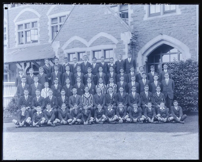 Glass Plate Negative: Christ's College, school house, 1921