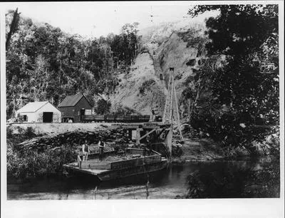 Coal barge at Kiripaka (11m. NE Whangarei)