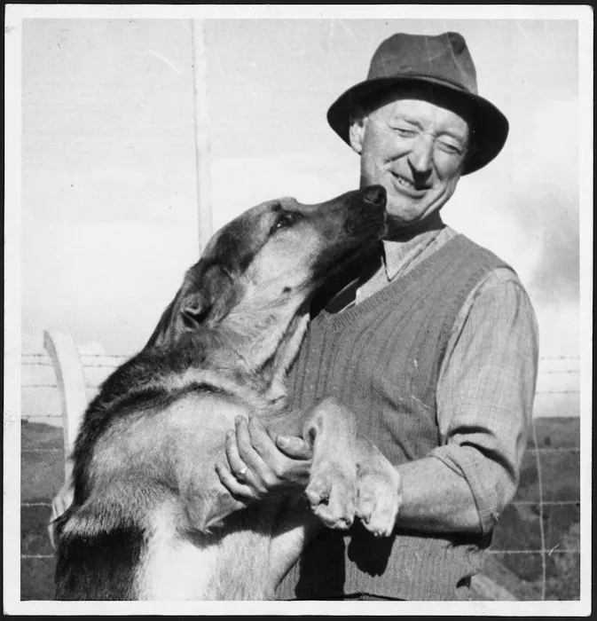 Police dog Miska and Senior Sergeant Riley, her trainer