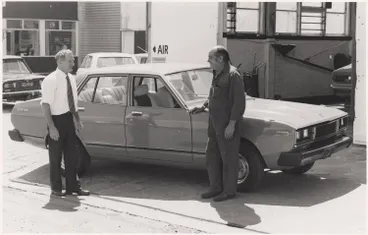 Image: New car impresses, Tuakau, 1979