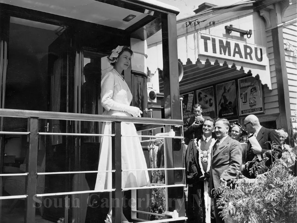 [Queen Elizabeth II at Timaru Railway Station]