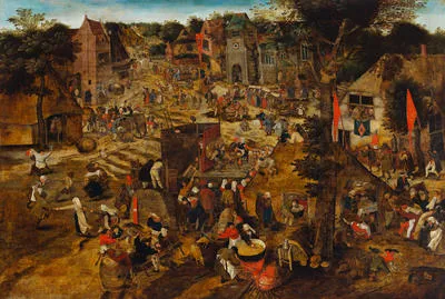 A Village fair (Village festival in honour of Saint Hubert and Saint Anthony)