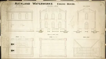 Image: Auckland waterworks - engine house plans