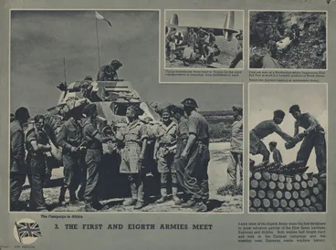 Image: Poster, 'The First and Eighth Armies Meet'