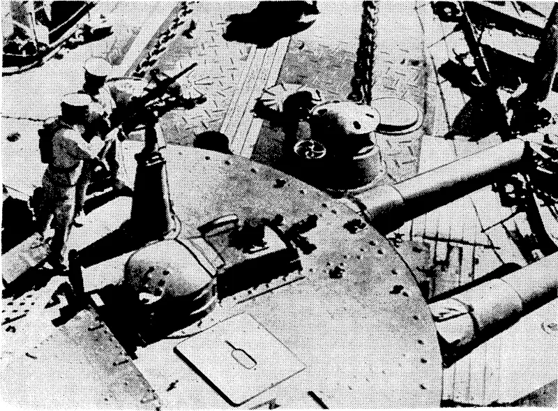 On board a Japanese ivarship near Shanghai, (Evening Post, 05 November 1938)