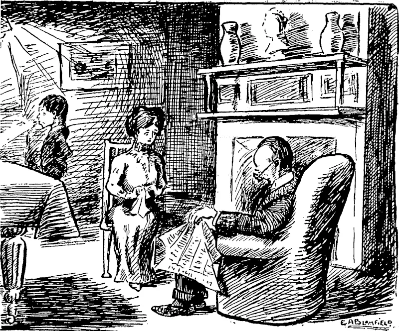 A PRESCRIPTION. Mr Gumpps: That boy will never be fit for anything until he marries. Mrs Gummps: I suppose not. Mr Gumpps: No. He's got to get over the habit of hanging around the house. (Observer, 31 January 1914)