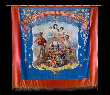 Miners’ union banner Image: Miners’ union banner