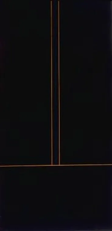 Black painting: Orange/Blue/Indigo Image: Black painting: Orange/Blue/Indigo