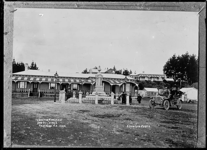 Te Whiti's monument, Parihaka, Taranaki - Photograph taken by David Duncan