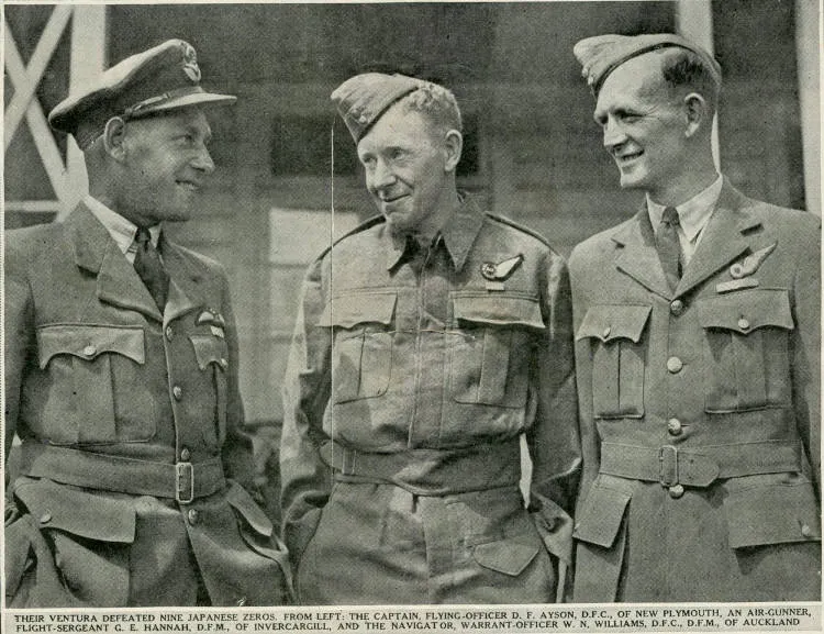 New Zealand airmen in the South Pacific