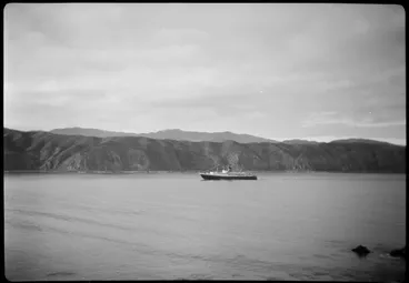 Image: Wahine on her maiden voyage, Wellington Harbour