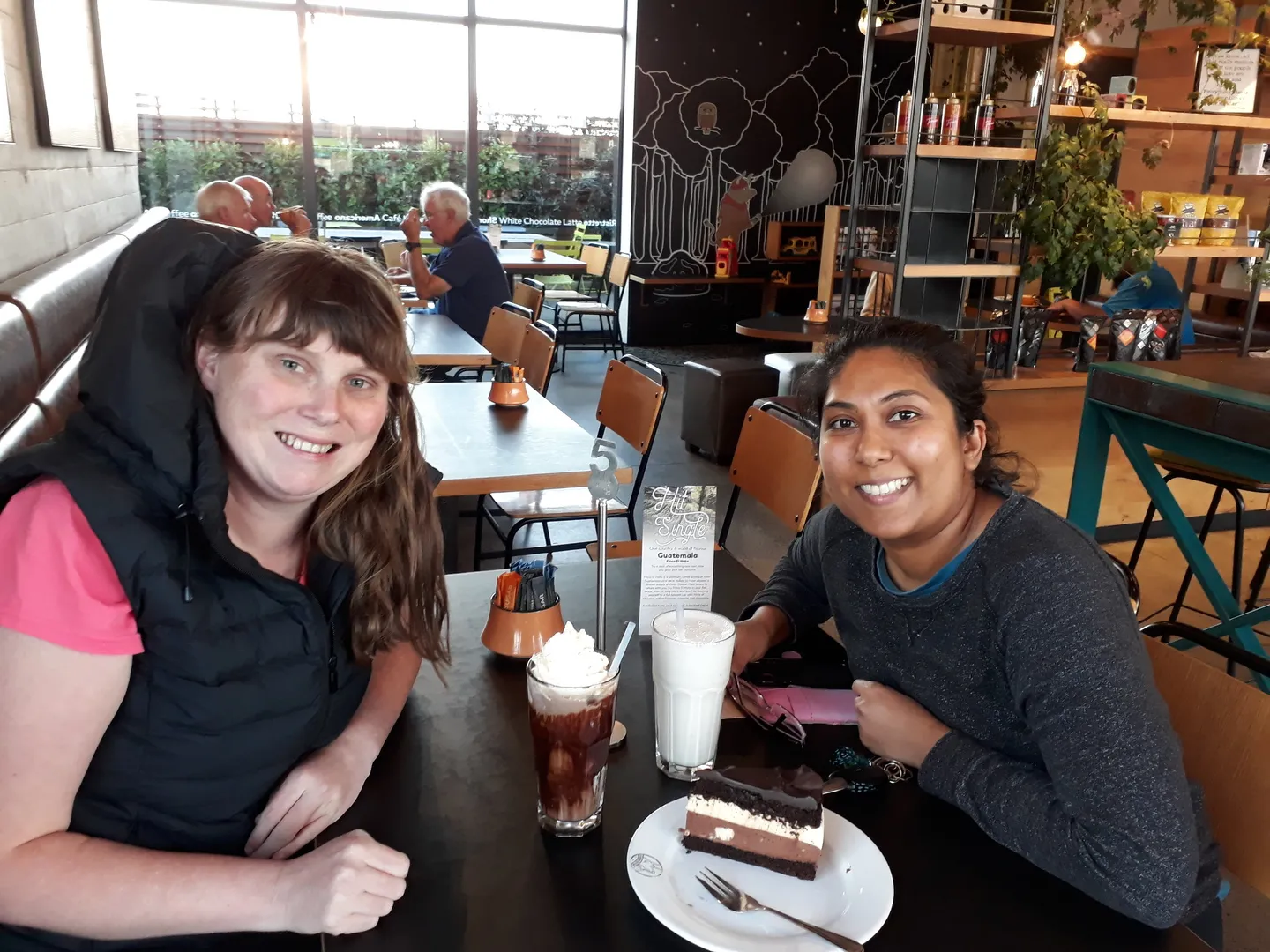 Loreen and Kylie at Coffee Culture in Rolleston