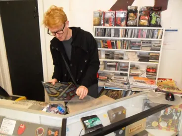 Fraser Austin in Galaxy Records Image: Fraser Austin in Galaxy Records