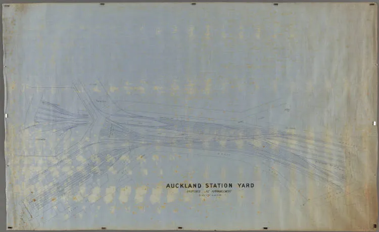 Auckland Station yard: proposed re-arrangement