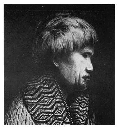 Ahumai Te Paerata. — The heroine of Orakau. From a drawing by T. Ryan, — Taupo, 1901. (See pages 105, 112–115.)