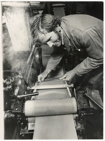 Image: Processing beeswax at A. Ecroyd and Son Ltd