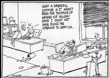 Image: "What a dreadful summer. If it hadn't been for footage of washed out holiday spots I might not have found the strength to carry on..." 22 January, 2007