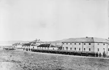 Image: [Albert Military Barracks and 58th regiment Parade]