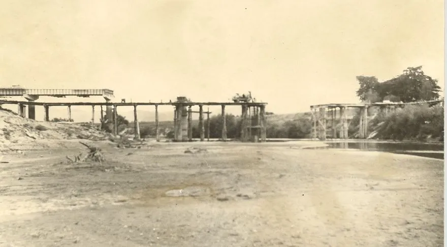 Construction, new Opiki Bridge, 1969