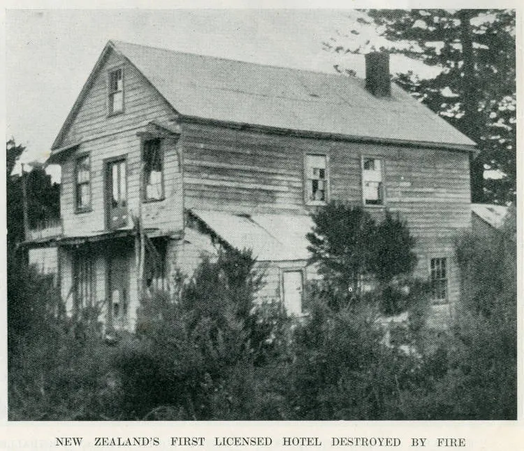 New Zealand's first licensed hotel destroyed by fire