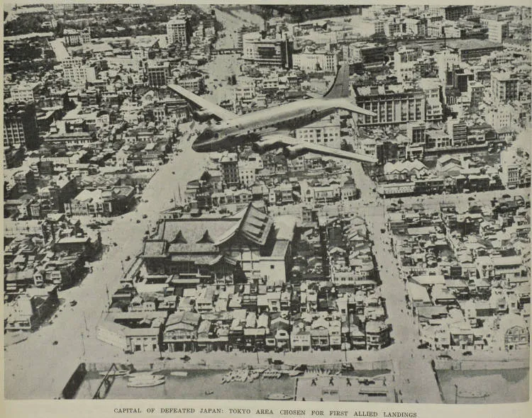Capital of defeated Japan: Tokyo area chosen for first Allied landings