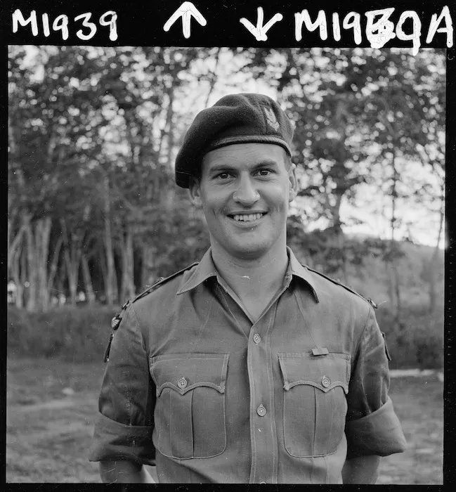 Photograph of Lieutenant J A Mace from Nelson