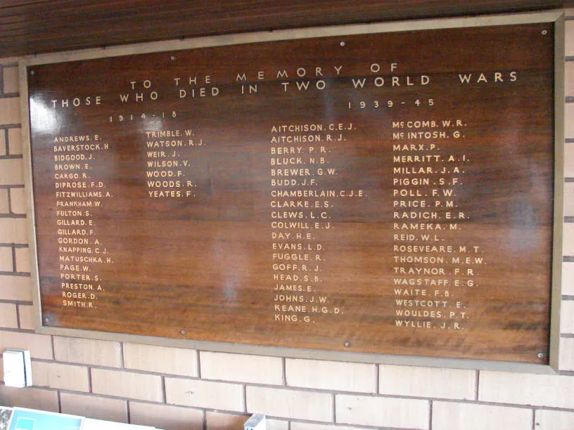 Papatoetoe War Memorial Library, roll of honour, 2015