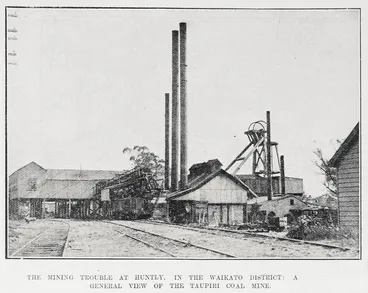 Image: The Mining Trouble At Huntly, In The Waikato District