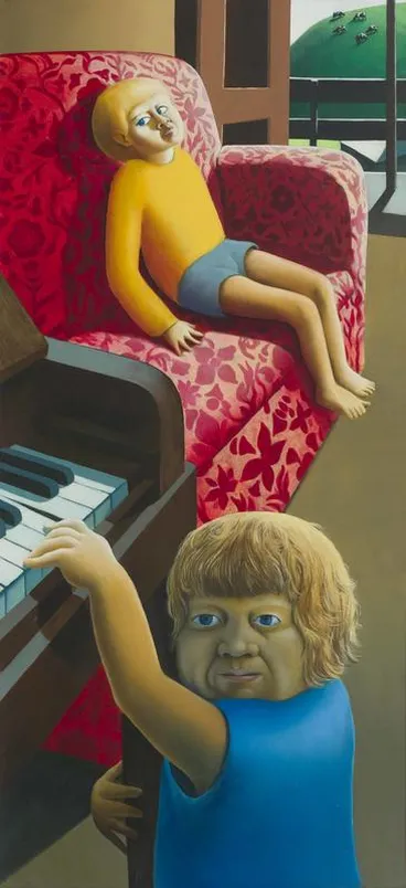 Image: Thomas and Joseph with Red Chair and Piano