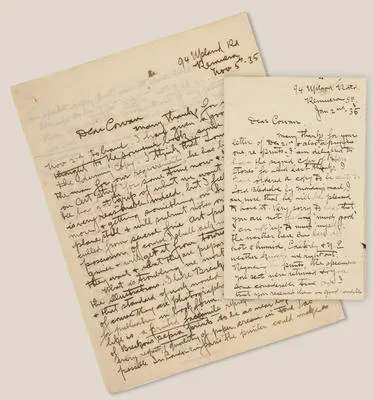 C.F. Goldie - Cowan Correspondence