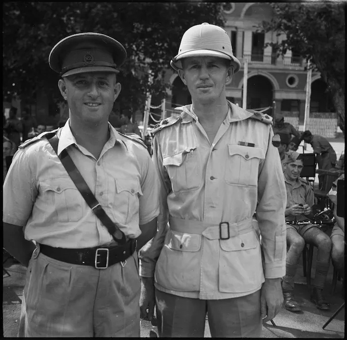 Band conductors 2 Lt F Bowes and Lt Marcus Rowe in Cairo