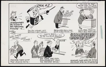 Image: Lodge, Nevile Sidney, 1918-1989 :Commentary on today's big national fixture. 10 July 1967.