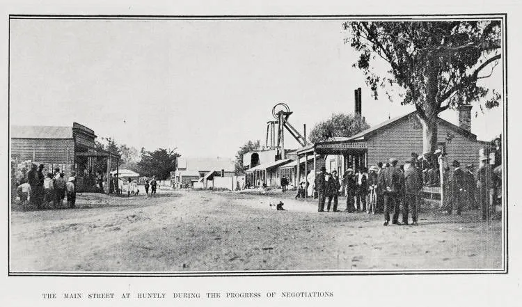 The Main Street At Huntly During The Progress Of Negotiations