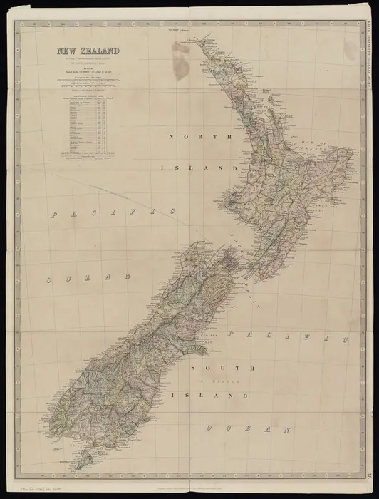 New Zealand : according to The New Zealand Counties Act, 1876 / by Keith Johnston.