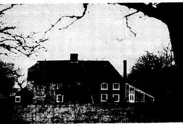 Image: Sport and General" Kioto. 8.8.C.'S "HAUNTED HOUSE." — Dean, Manor, .some .five-miles from Mebpham, in Kent,'where the &.B.C. were to. attempt\to broadcast.a "ghost" last month. ,The building was wired;by 'B.B.Csengineers so as to ensure that when the ghost walked the psychic investigator iand the announcer, would be able to < "tell the world.". Dean Manor goes back to'the seventh century,.and the ghost issaid'to~.be~a["she,', t /but of whomtis not knoivn. ■ . . . (Evening Post, 02 April 1936)