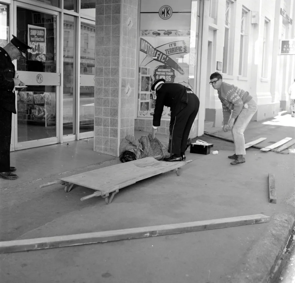 Civil Defence exercise.