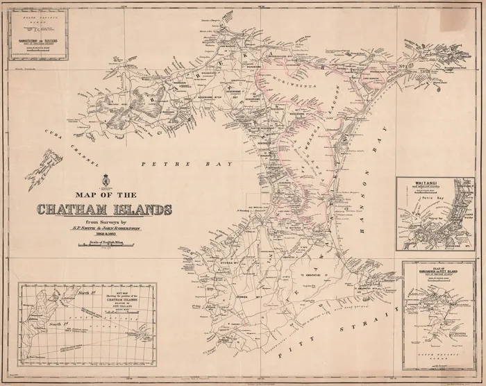 Map of the Chatham Islands [Cadastral]