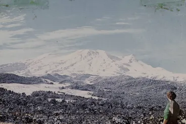 Mount Ruapehu from Mangiti Hut, Tongariro National Park Image: Mount Ruapehu from Mangiti Hut, Tongariro National Park
