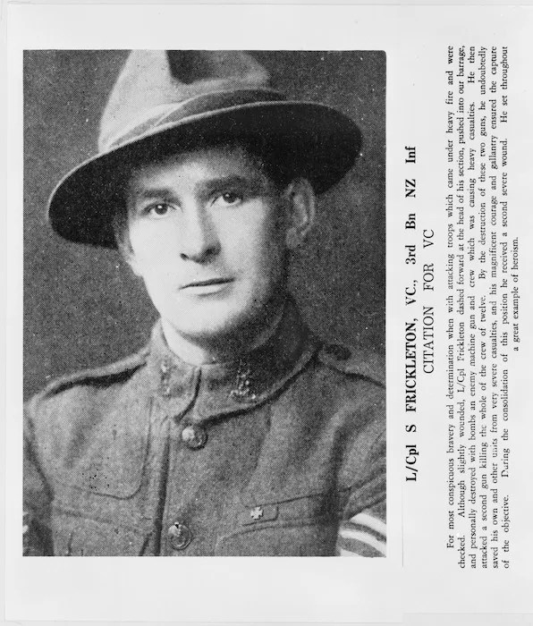 Victoria Cross winner Samuel Frickleton