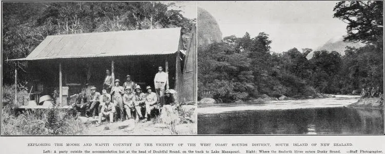 Exploring The Moose And Wapiti Country in the Vicinity of the West Coast Sounds District, South Island Of New Zealand