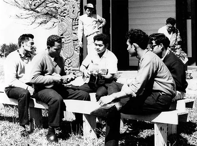 Tokelauan families at Whakaue marae, 1966