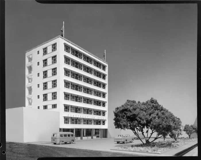 Architect concept model of high rise apartment