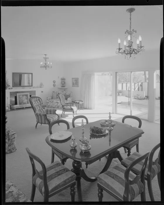 Dining room and lounge of the Day house