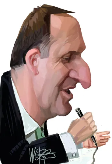 Image: Webb, Murray, 1947- :[John Key] 18 September 2011