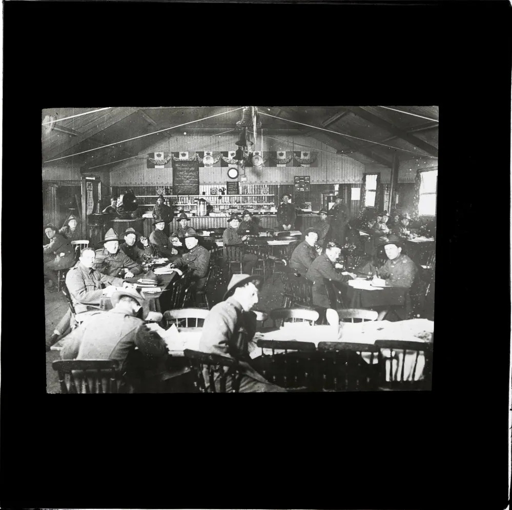 Soldiers in YMCA Canteen, Sutton Coldfield