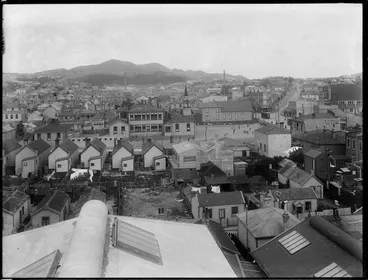 Image: Newtown, Wellington, with Mein Street and Newtown School