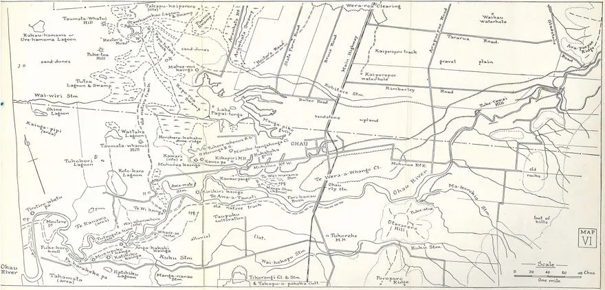 Horowhenua Maori Place-Names - Map VI by Adkin