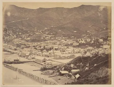 Image: Lyttelton. From the Officer's Point, Canterbury.
