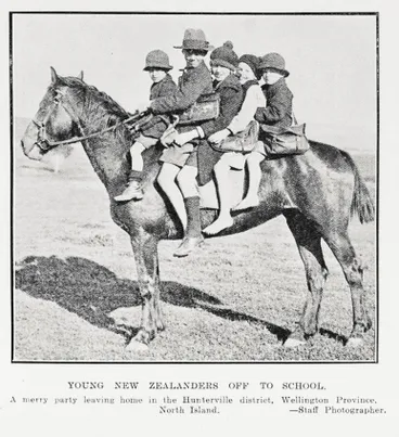 Image: Young New Zealanders Off To School
