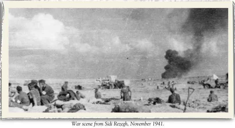 War scene from Sidi Rezegh, November 1941